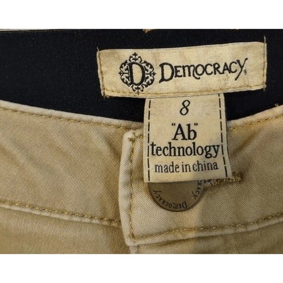 Democracy Ab Technology Jeans Women's 8 Brown Stretch Skinny EUC - Picture 2 of 7